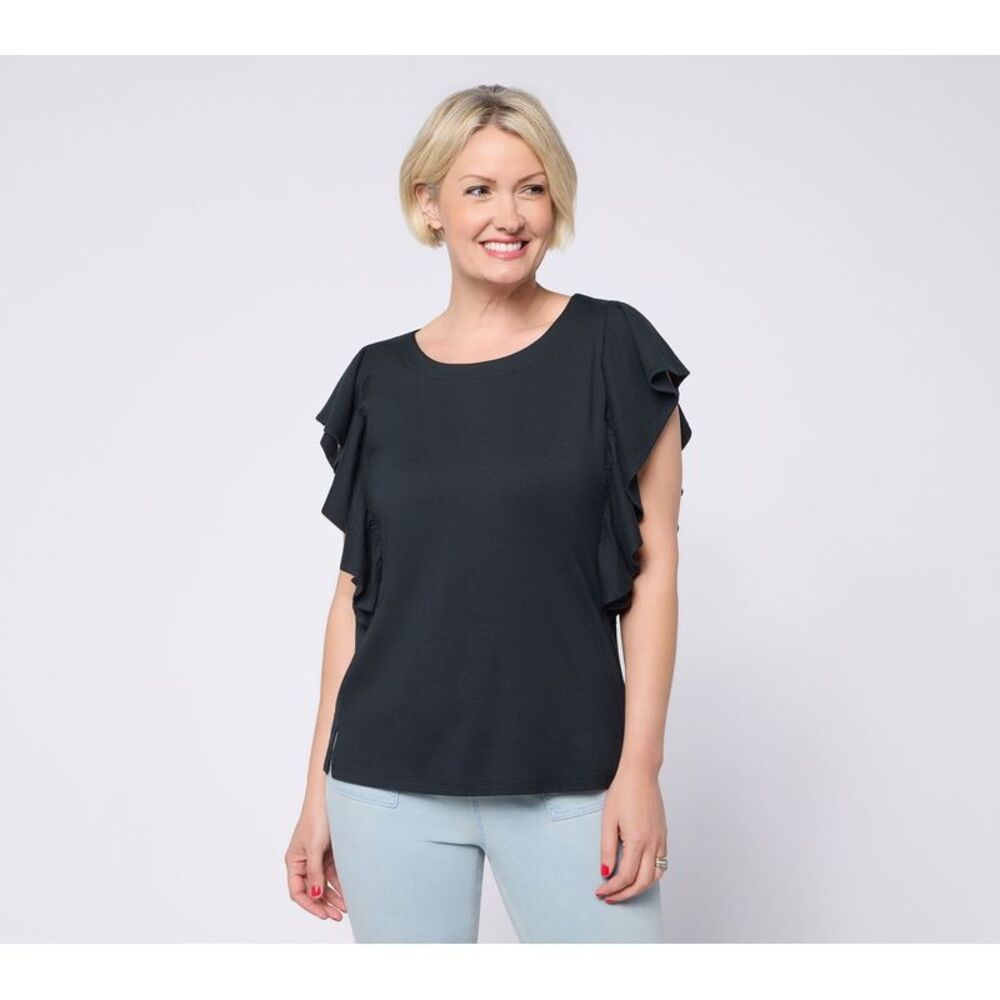 Belle by Kim Gravel Women's Top Sz M Make Your Selection: Black